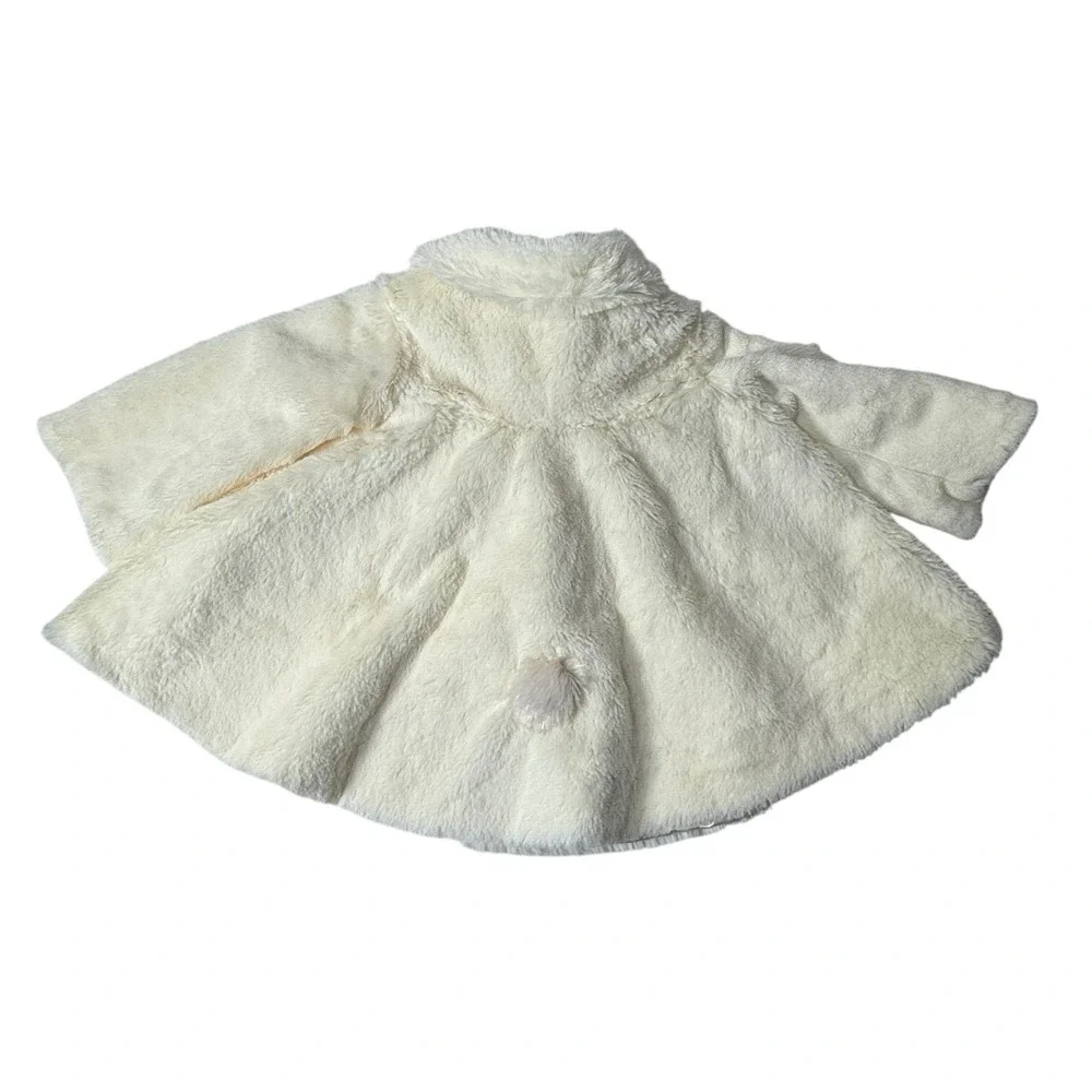 Storywear Bunnies‎ By The Bay My Dream Coat Baby Faux Fur Jacket 6-12M Ivory